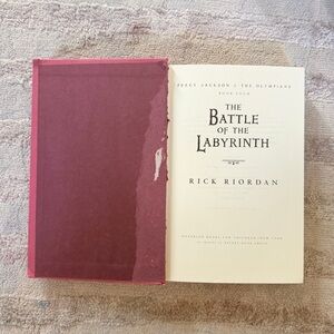Rick Riordan Percy Jacksons & the Olympians The Battle of the Labyrinth book